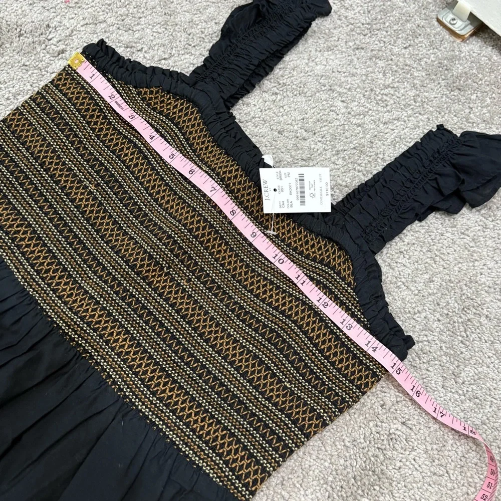 NWT J. Crew Factory Smocked Tiered Mini Dress Size PM Petite - Picture 8 of 12